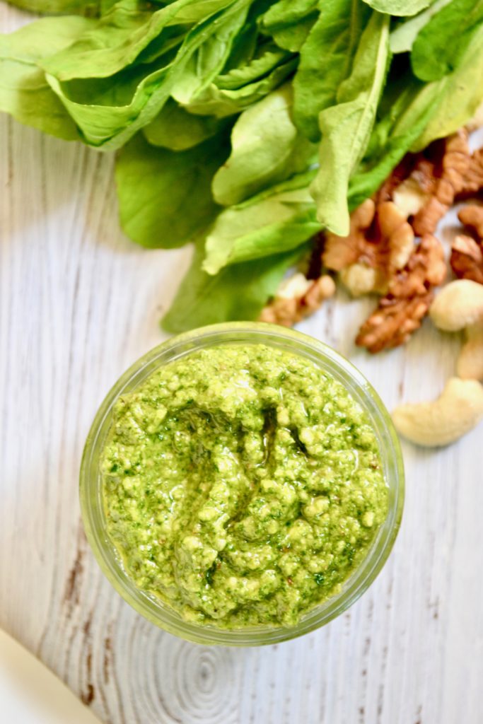 Arugula Cashew Pesto - Measuring Cups, Optional