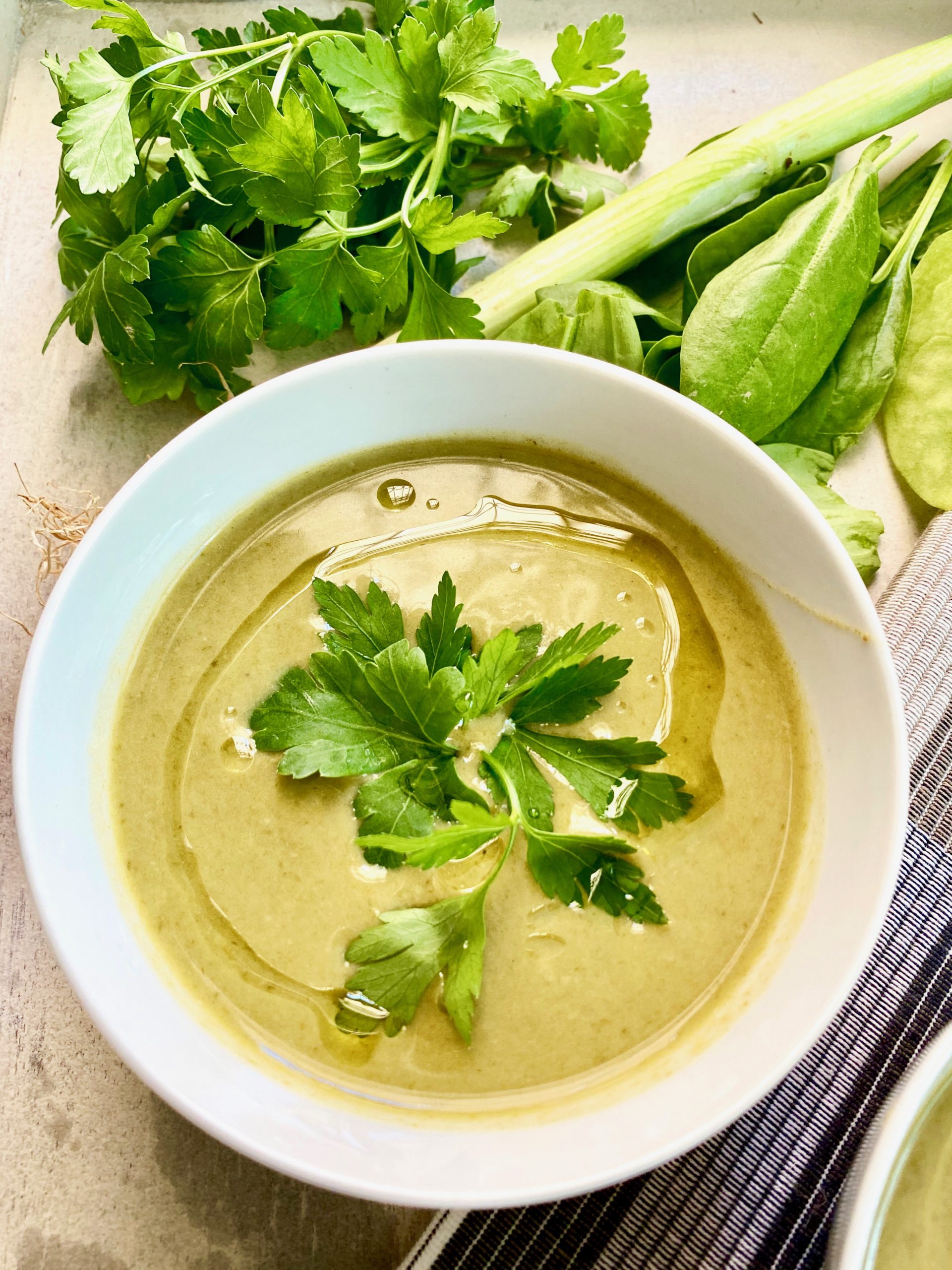 Green Onion Soup - Measuring Cups, Optional